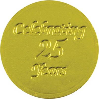 Celebrating 25 Years Chocolate Coin