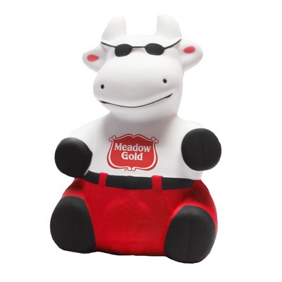 Cartoon Cow Stress Reliever w/Red Pants