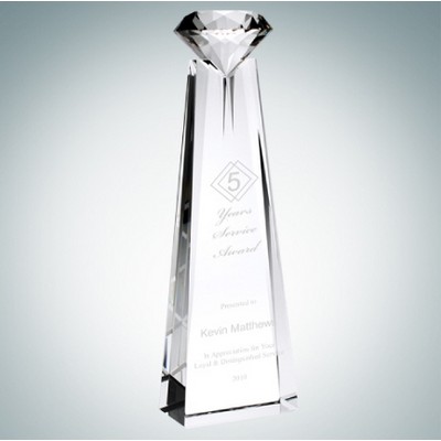 Diamond Goddess Optical Crystal Award (Small)