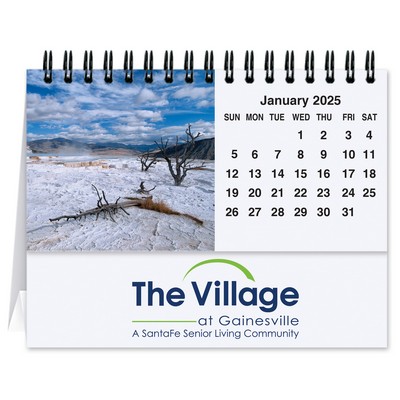 Scenic Water Tent Desk Calendar (5 13/16"x4½")