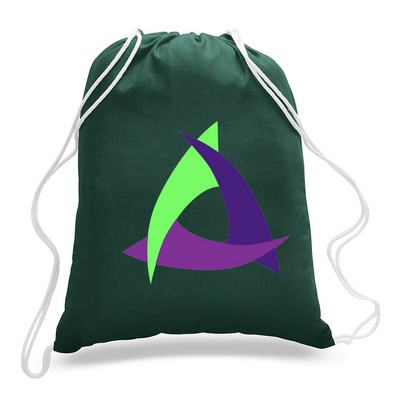 Drawstring Tote Backpack---Forest Green