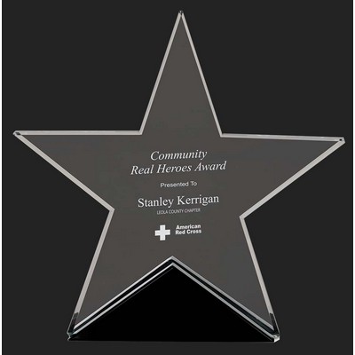 Classic Star Glass Award - 5 1/2'' High