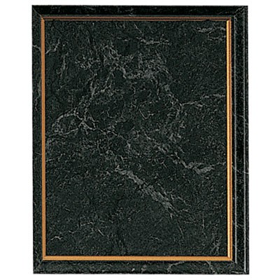 Black Marbled Plaque w/Gold Border (7"x9")