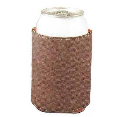 Beverage/Can Holder - Dark Brown - Leatherette