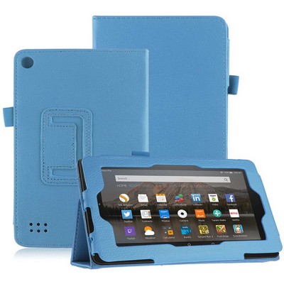 Kidder iBank® Leatherette Case for Kindle Fire HD 8" case (Blue)