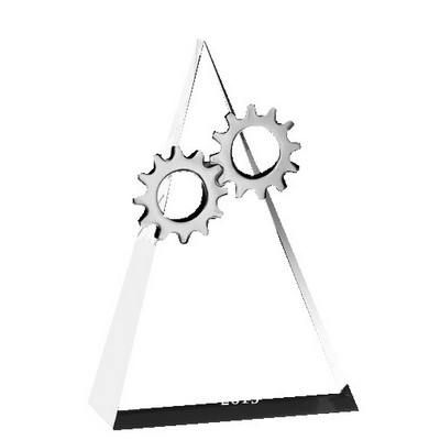 Triangle Gear Tower Award 10"H