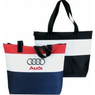 Patriotic Poly Zippered Tote Bag