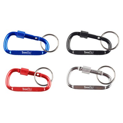 Carabiner with Secured Screw