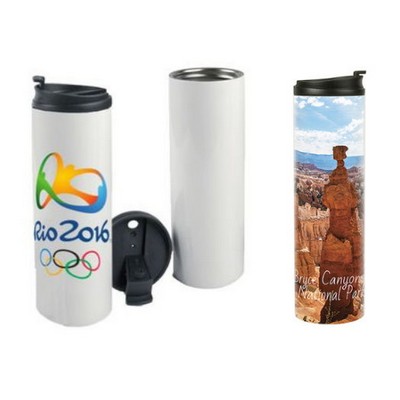 20 oz. White Stainless Steel Thermal Tumbler