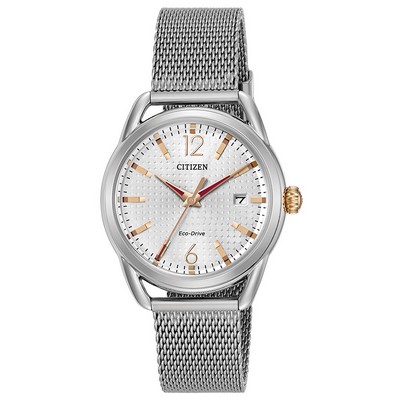 Citizen Ladies LTR Eco-Drive Watch, Stainless Steel Case and Mesh Bracelet