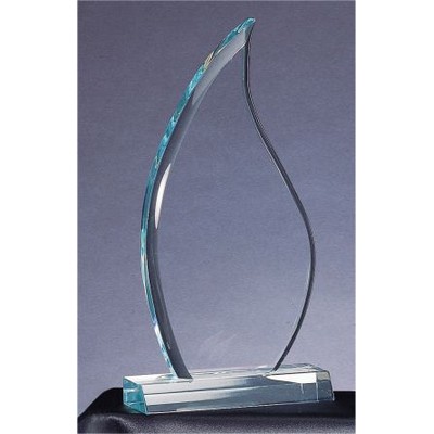 Jade Flame Acrylic Award 10 1/2"H