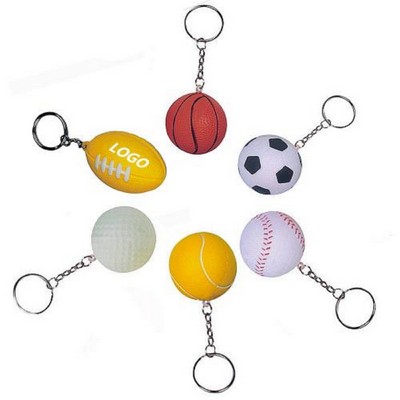 40mm Soft Mini Ball Keychain