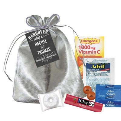 Silver Hangover Kit Bag