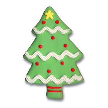 Jumbo Holiday X-Mas Tree Cookie