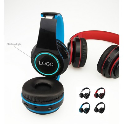 Custom Logo shining stereo headphone