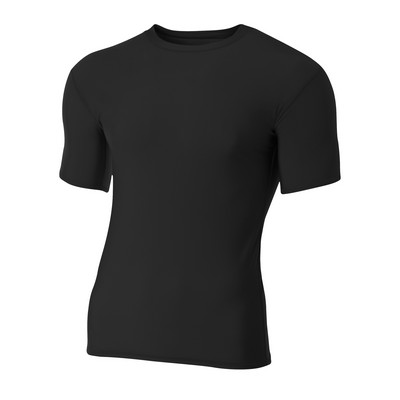 A4 Youth Short Sleeve Compression Crew Tee