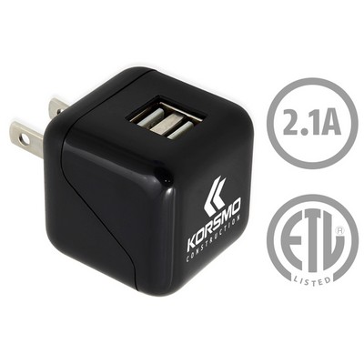 Dual USB Port AC Wall Charger