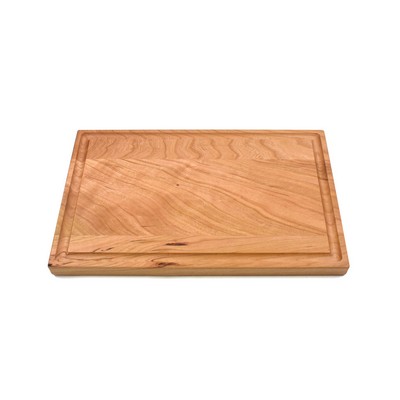 Small Cherry Wood Cutting Board with Groove