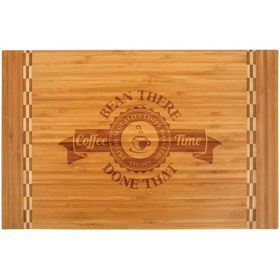 Bamboo Cutting Board w/Butcher Block Edge (18¼" x 12" x ½")