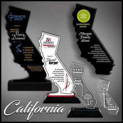 9" California Black Budget Acrylic Award