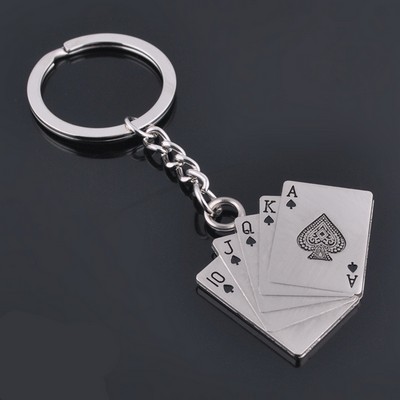 Poker Shaped Key Chain