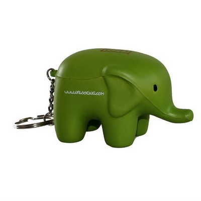 Customized PU Elephant Keychain