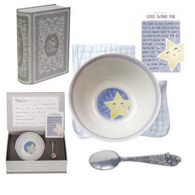 Salisbury Little Twinkle Star Bowl & Spoon Set w/Keepsake Box