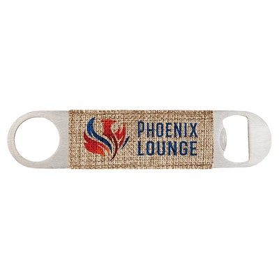 1.5" x 7" Sublimatable Burlap Bottle Opener