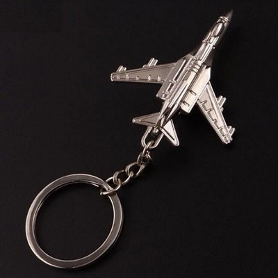 Metal Battle Plane Keychain