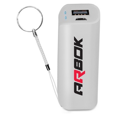 1200mAh Compact Power Bank With Keychain Included