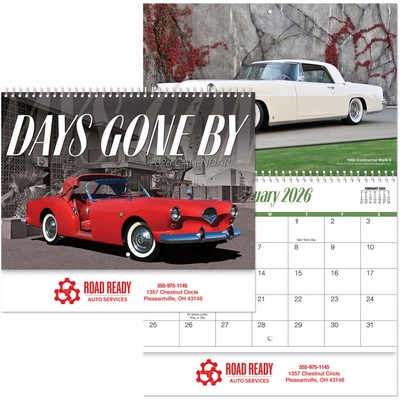 Days Gone By Wall Calendar Spiral