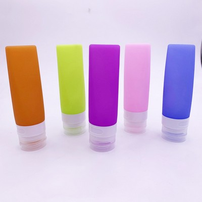 Ladder shape travel portable leakproof squeeze silicon sub bottle