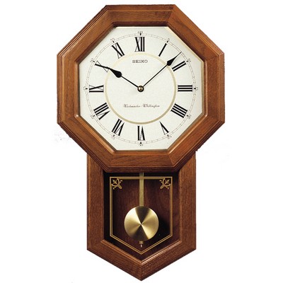 Seiko QXH110B Oak Wooden Wall Clock