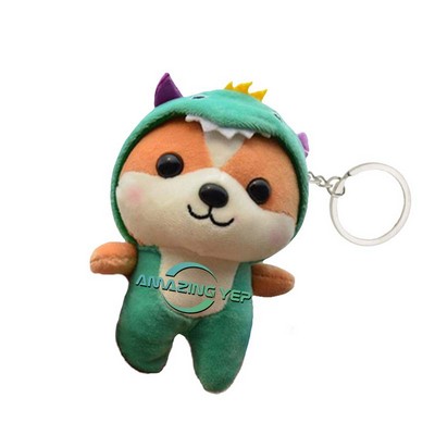 4.5" Keychain Squishmallow Plush Key Tag - Dog