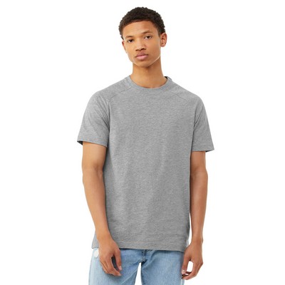 BELLA+CANVAS Men's Heather CVC Raglan T-Shirt