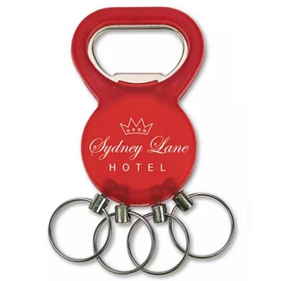 Multi Ring Bottle Opener Keychain