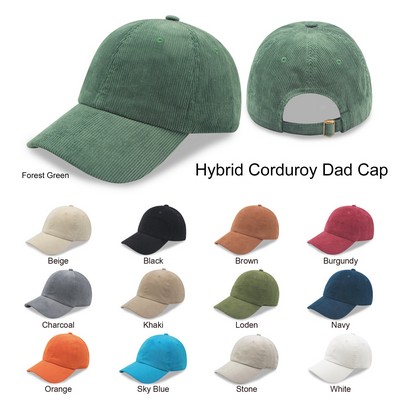 Hybrid Corduroy Relaxed Golf Hat Dad Cap