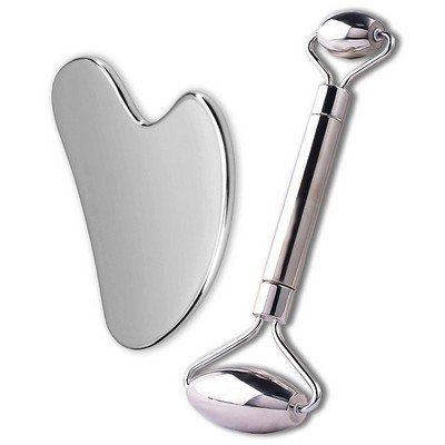 Stainless Steel Face Roller Gua Sha Scraping Massage Tool