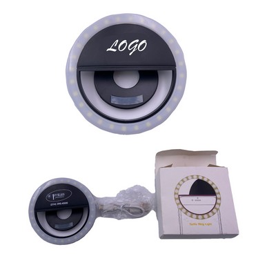 Portable LED Mobile Phone Selfie Ring Flash