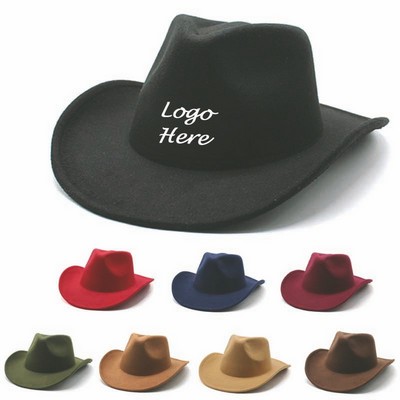 Faux Felt Cowboy Hat