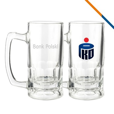 Lepi Glass Beer Mugs - 12 Oz.