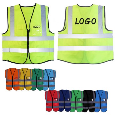 Multi Color Reflective Safety Vest