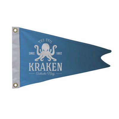 12" x 18" Polyester Burgee Flag Single-Sided