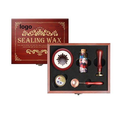 Luxury Wax Seal Wood Box Gift Set - OCEAN