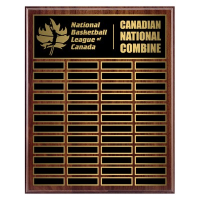 Genuine Walnut Annual Plaque, Award Trophy, 10x1