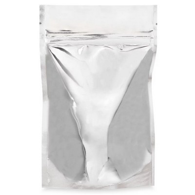 Silver Pouch Zip Lock Closure