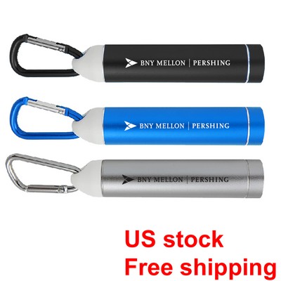 2200mAh Carabiner, USB Power Bank Charger