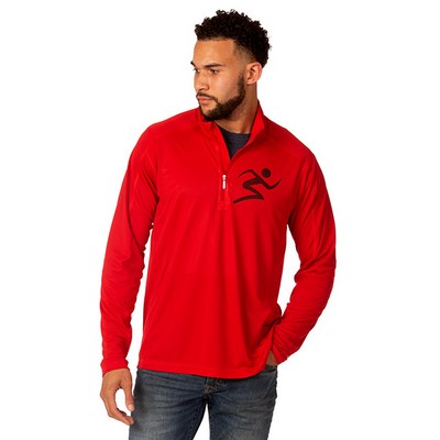 Zorrel® Men's Boston Syntrel™ Interlock ¼-Zip Pullover Shirt