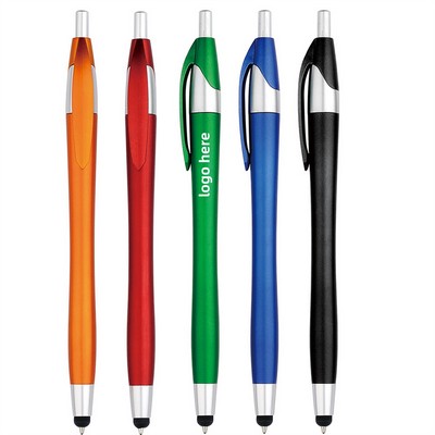 Slim Ballpoint Pen with Stylus