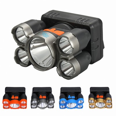 Rechargeable LED Flashlight with 5 Bright LEDs